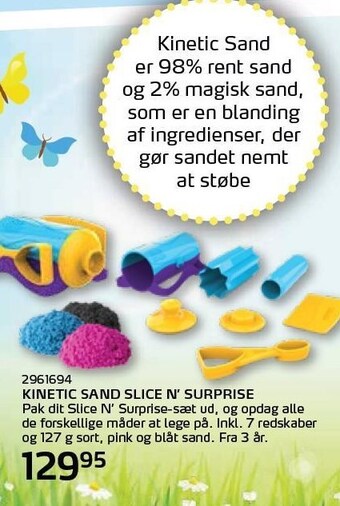 Kinetic sand slice n' surprise