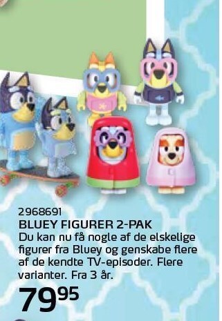 Bluey Figurer 2-pak