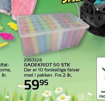 Gadekridt 50 stk