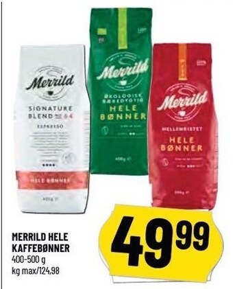 Merrild hele kaffebønner