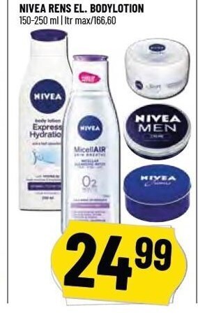 Løvbjerg Nivea Rens el. Bodylotion tilbud