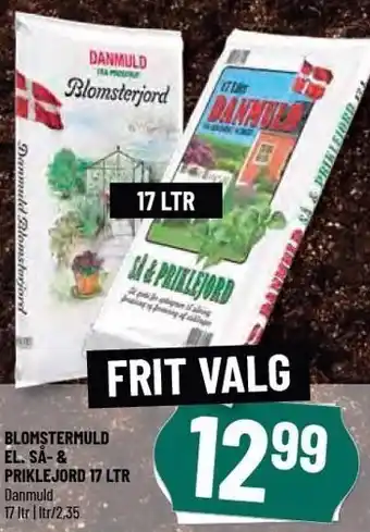 Blomstermuld el. så- og priklejord
