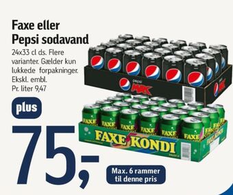 Føtex Faxe kondi sportssodavand tilbud
