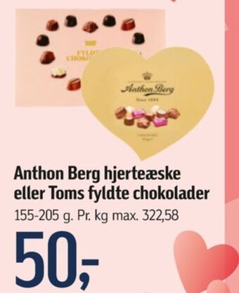 Hjerteæske dessertchokolade