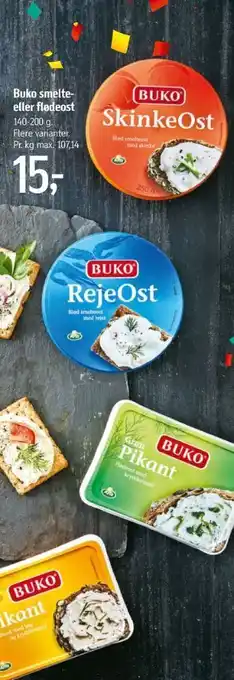 Føtex Buko smelte smøreost skinkeost tilbud
