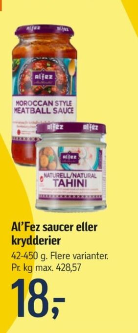 Føtex Alfez sauce flydende tilbud