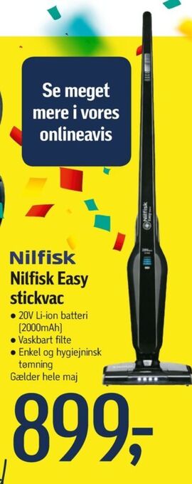 Føtex Nilfisk støvsuger tilbud