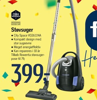 Føtex Obh nordica støvsuger tilbud