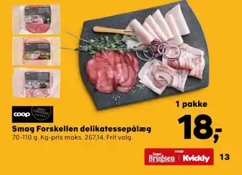 Kvickly Smag forskellen pålæg tilbud