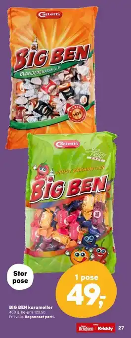 Big ben karameller frugt