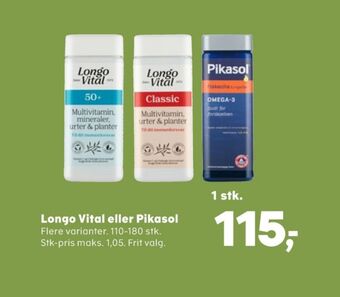 Kvickly Longo vital kosttilskud tilbud