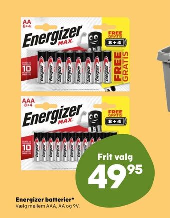 Kvickly Energizer batterier tilbud