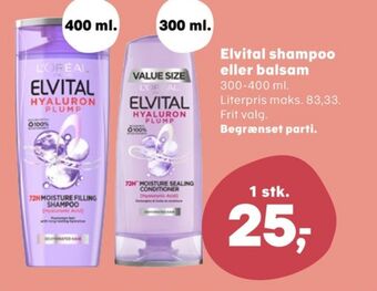 Kvickly Elvital shampoo tilbud