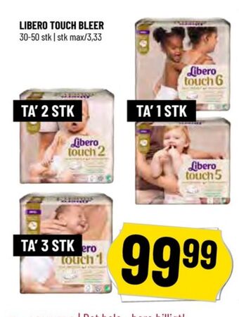 Løvbjerg Touch bleer tilbud