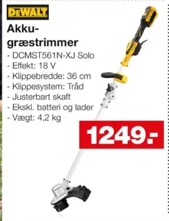 Bauhaus Dewalt græstrimmer tilbud