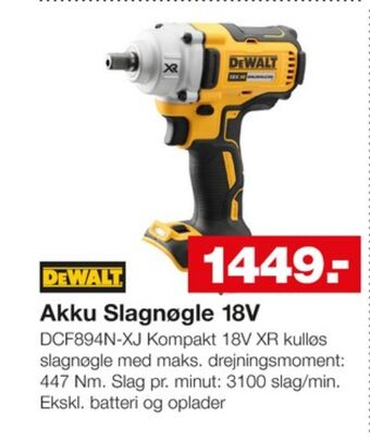 Bauhaus Dewalt slagnøgle tilbud