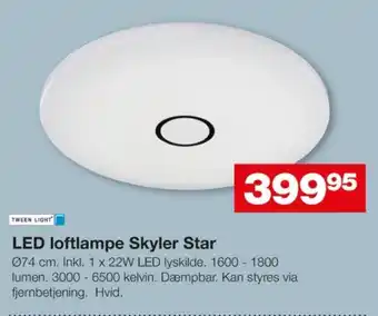 Bauhaus Tween light plafond tilbud
