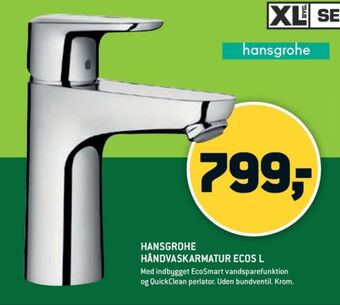 XL-BYG Hansgrohe håndvaskarmatur tilbud