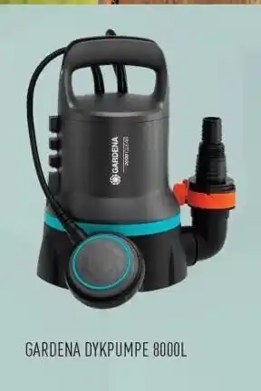 Gardena dykpumpe 8000ltr