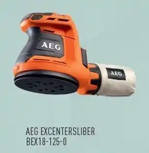 Johannes Fog AEG excentsliber BEX18-125-0 tilbud