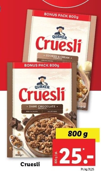 Lidl Cruesli tilbud
