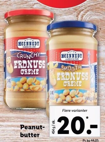 Lidl Peanut butter tilbud