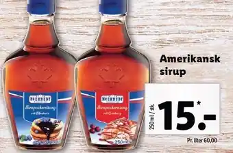 Lidl Amerikansk sirup tilbud