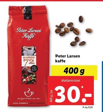 Lidl Peter Larsen kaffe tilbud