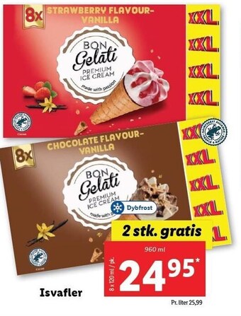 Lidl Isvafler tilbud