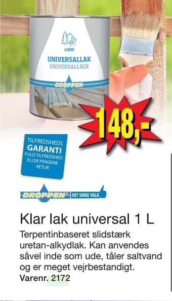 Harald Nyborg Klar lak universal 1 L tilbud