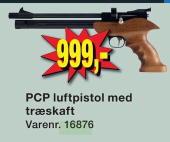 Harald Nyborg PCP luftpistol med træskaft tilbud