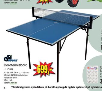 Harald Nyborg Bordtennisbord Junior tilbud