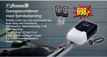Harald Nyborg Garageportåbner med fjernbetjening tilbud