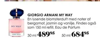 Matas Giorgio armani my way tilbud