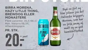 MENY Birra morena øl tilbud