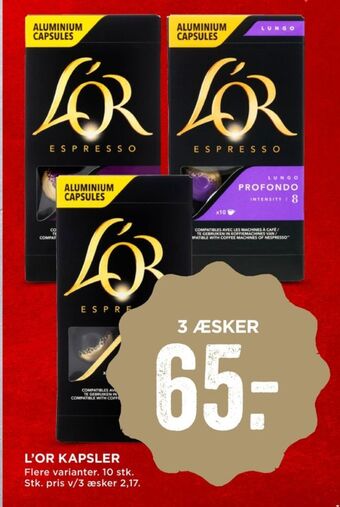 MENY Lor kaffekapsler tilbud