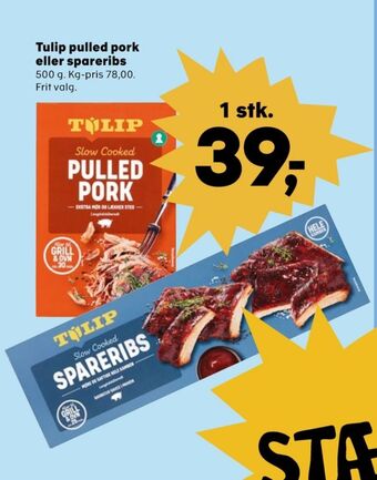 SuperBrugsen Tulip spareribs tilbud