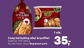 SuperBrugsen Coop kylling tilbud