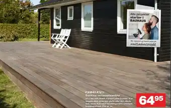 Bauhaus Bankirai terrassebrædder tilbud