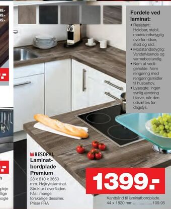 Laminatbordplade Premium