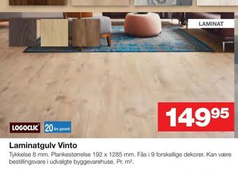 Bauhaus Laminatgulv Vinto tilbud