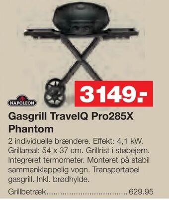 Bauhaus Gasgrill TravelQ Pro285X Phantom tilbud