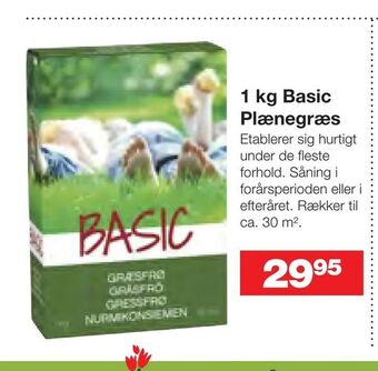Bauhaus 1 kg Basic Plænegræs tilbud