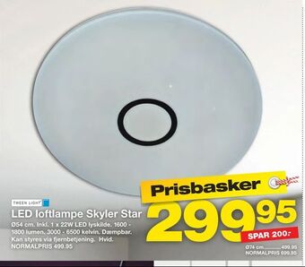 LED loftlampe Skyler Star