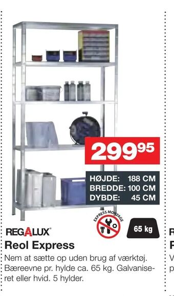 Bauhaus Reol Express tilbud