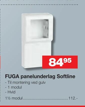 Bauhaus FUGA panelunderlag Softline tilbud