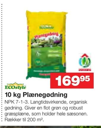 Bauhaus 10 kg Plænegødning tilbud