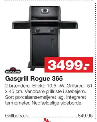 Bauhaus Gasgrill Rogue 365 tilbud