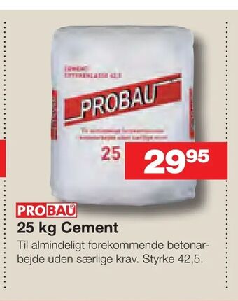 Bauhaus 25 kg Cement tilbud