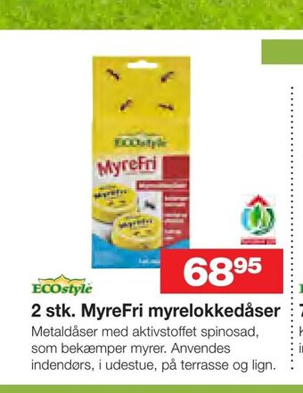 Bauhaus 2 stk. MyreFri myrelokkedåser tilbud
